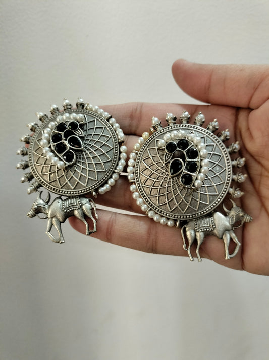 Bull Design Earrings