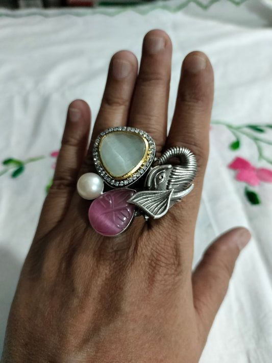 Elephant Shape Finger Ring