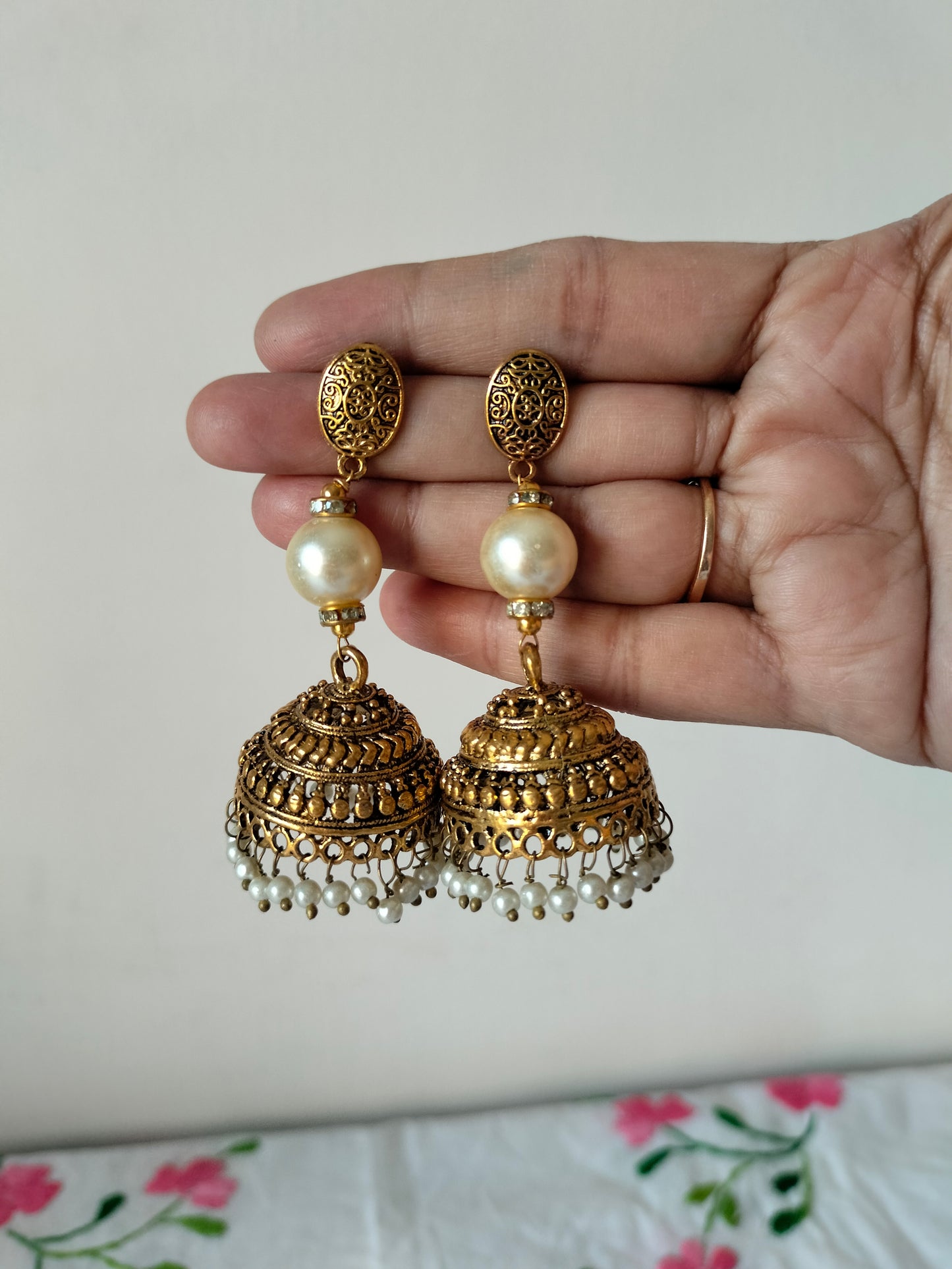 Golden Hanging Jhumka