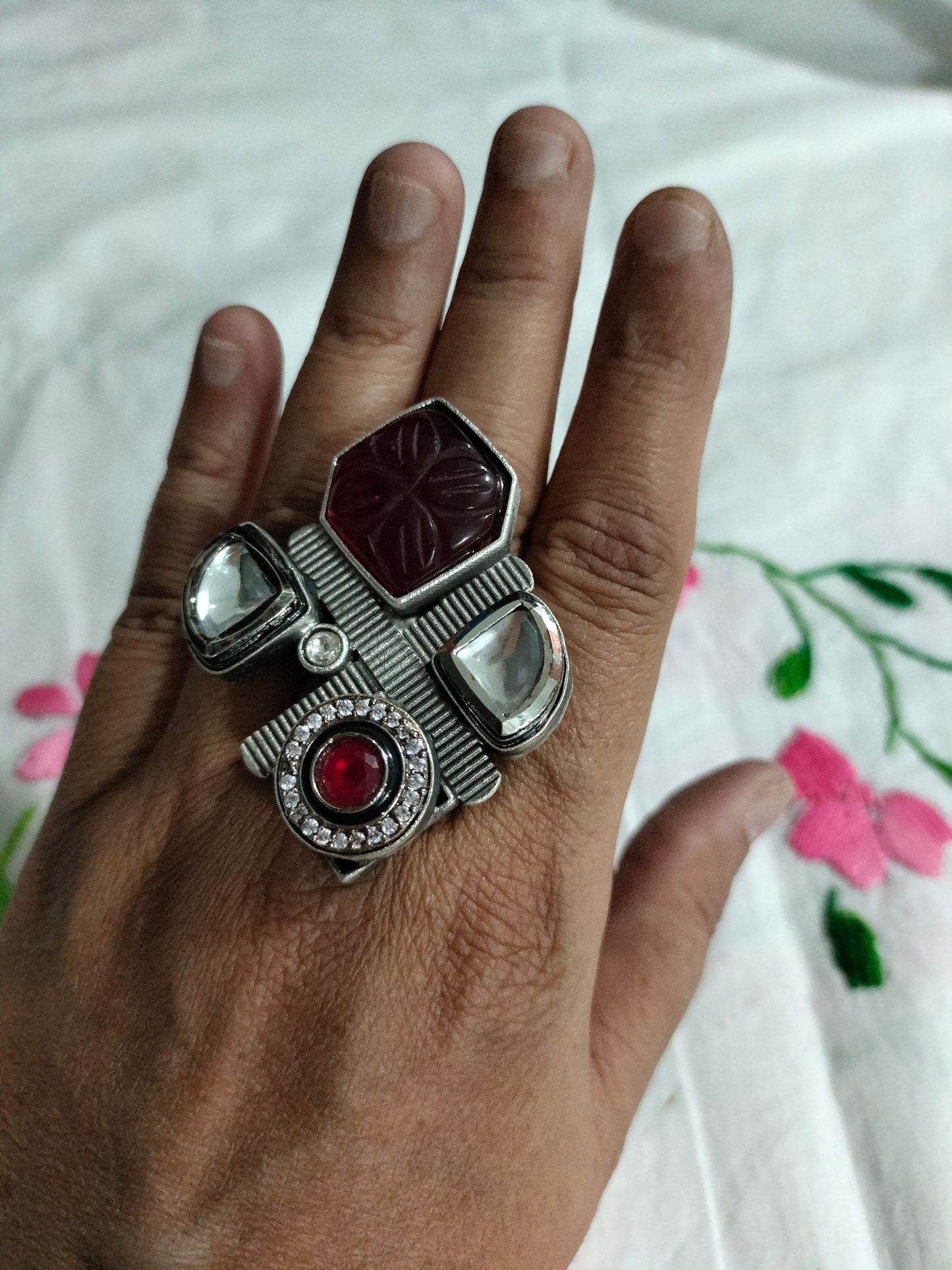 Indo Western Fusion Finger Ring1