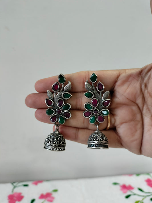 Multicolor Oxidize Earrings