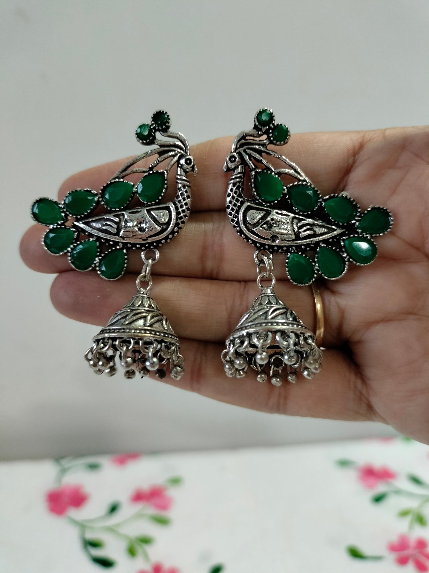 Peacock Jhumka