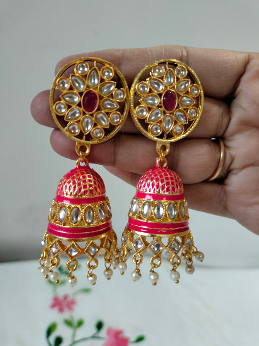 Red Colour Jhumka