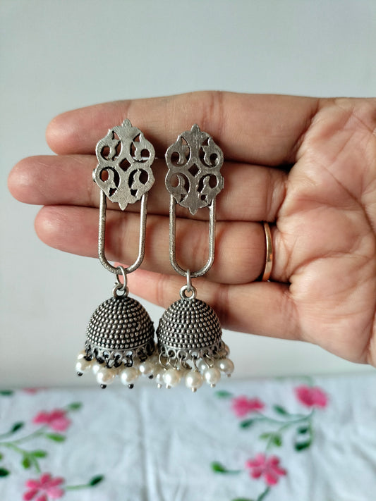 Silver Replica Jhumka