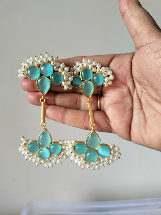 Turquoise Colour Earrings