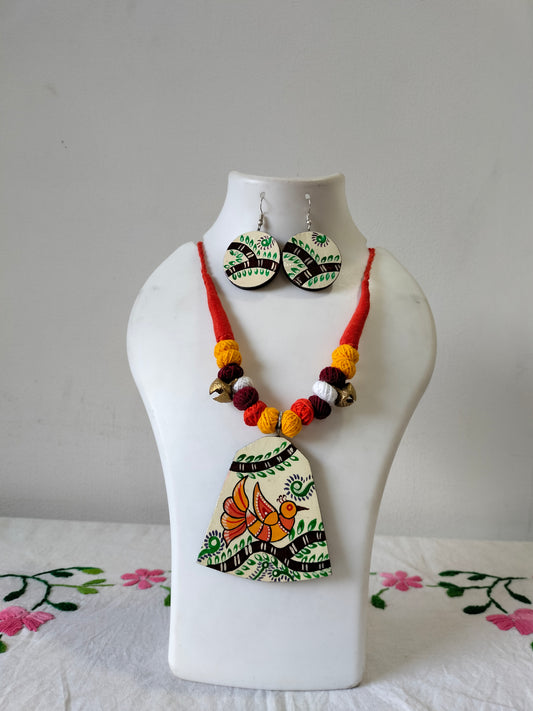 Wood Painted Handmade Jewellery